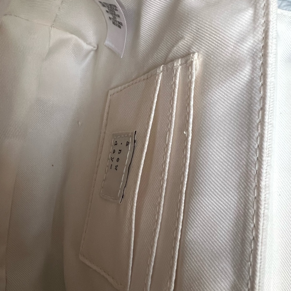 a new day Cream Mini Top-Handle Bag with Gold Embroidered Seashells - Picture 5 of 5